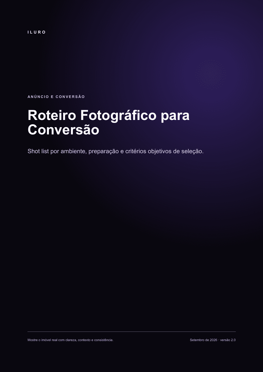 Capa do material Roteiro Fotográfico para Conversão
