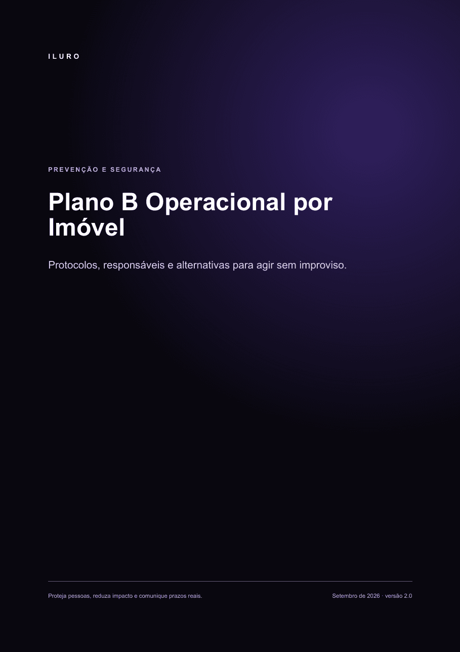 Capa do material Plano B Operacional por Imóvel